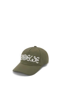 LOEWE 帆布 Logo 棒球帽 Khaki Green pdp_rd