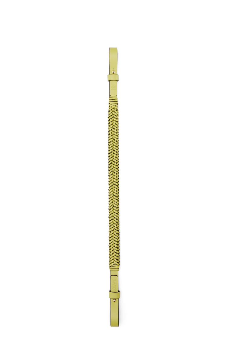 LOEWE Arrow short strap in calfskin Lime Yellow