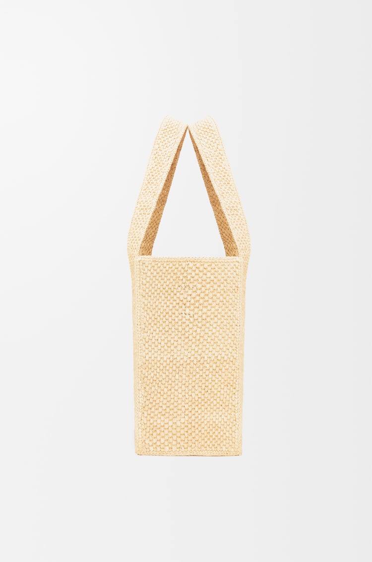 LOEWE Medium LOEWE Font tote in raffia Natural
