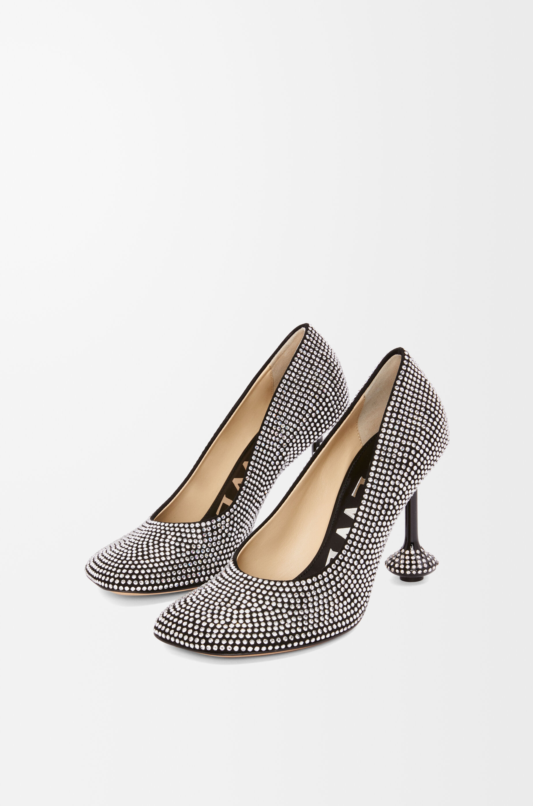 Zapato de salón Toy en ante y pedrería Negro - LOEWE Zapato de salón Toy en ante y pedrería Negro - LOEWE