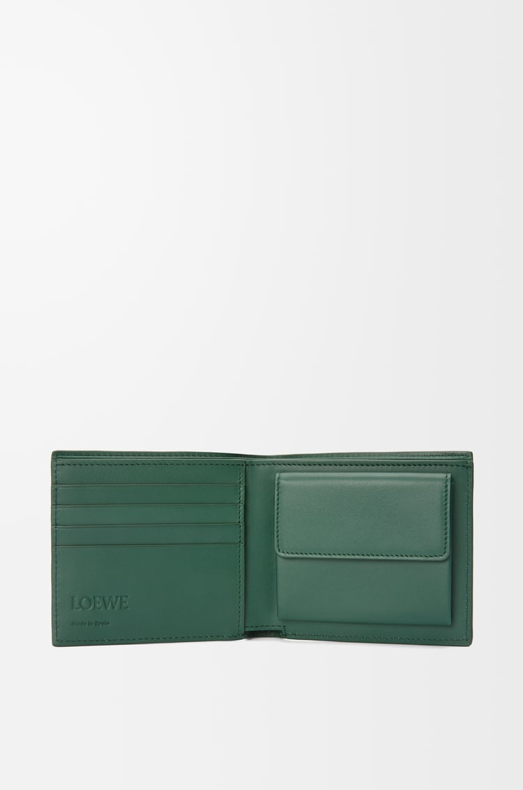 LOEWE Bifold coin wallet in deerskin Evergreen
