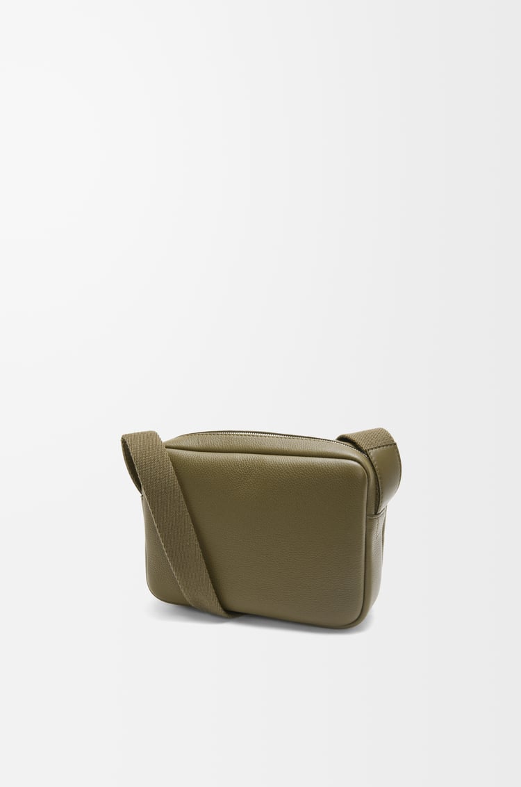 LOEWE XS Military messenger bag in soft grained calfskin Dark Khaki