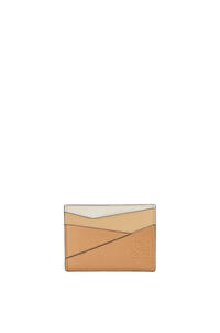 LOEWE Puzzle plain cardholder in classic calfskin Dune/Warm Desert pdp_rd