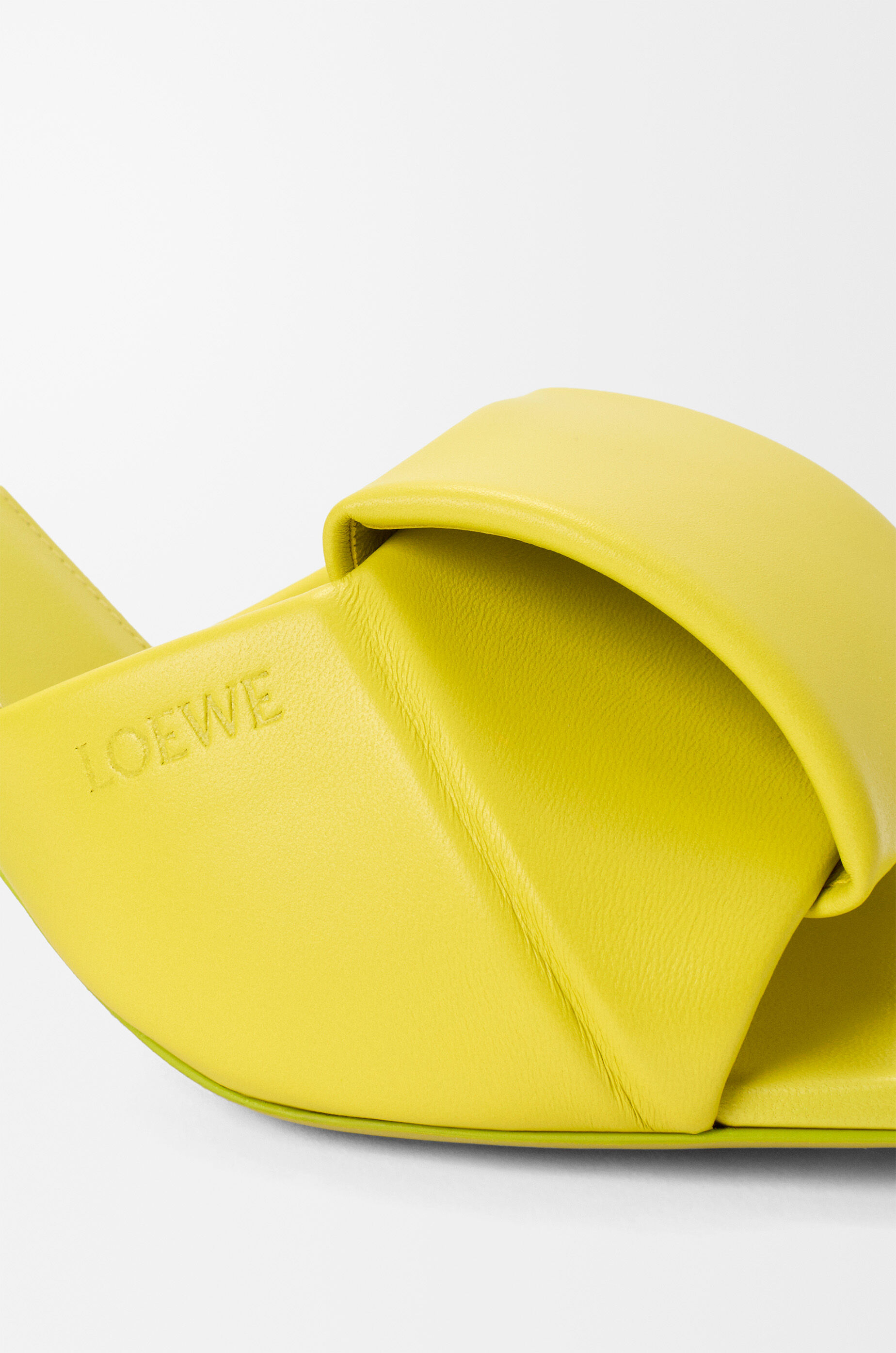 Origami slide in lambskin Yellow - LOEWE USA Official Website