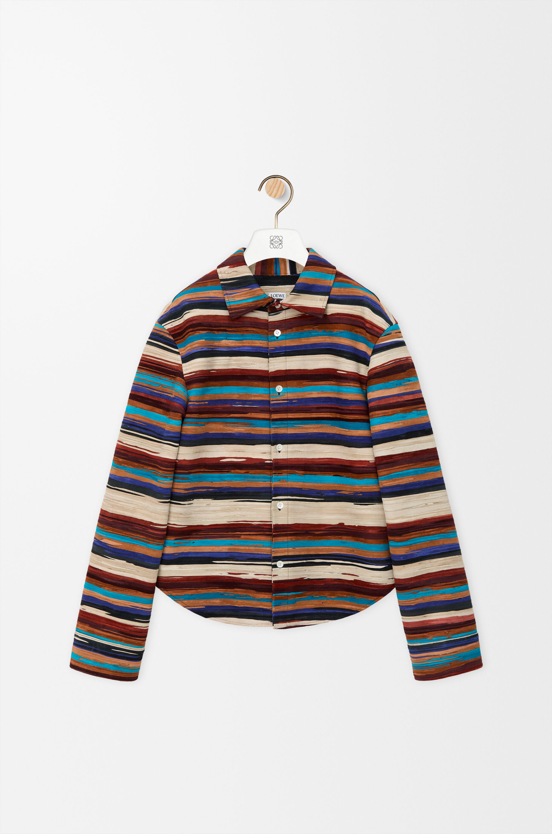 Overshirt in nubuck lambskin Multicolor - LOEWE USA Official Website