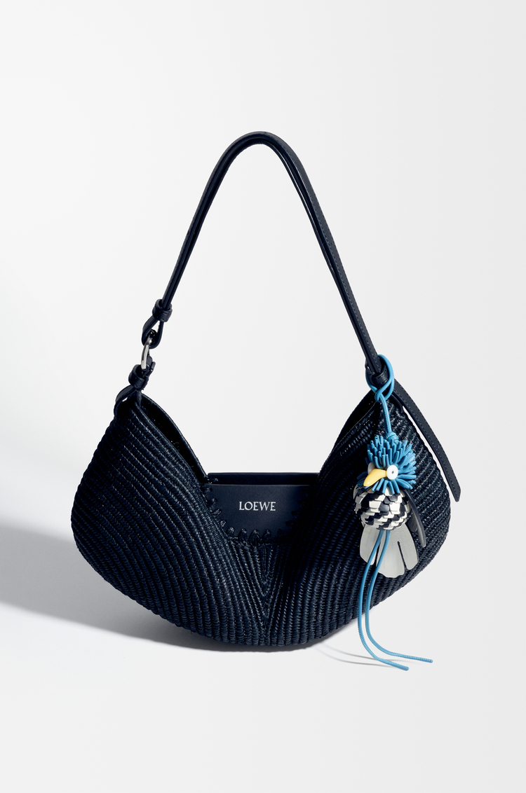 LOEWE 후포 버드 참 - 클래식 카프스킨 Blue/Black