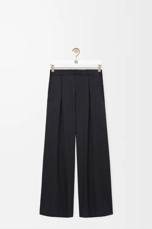 LOEWE Trousers in wool Grey