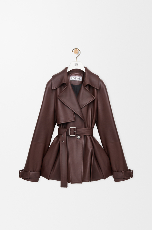LOEWE Jacket in nappa lambskin Brown