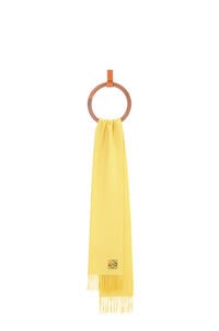 LOEWE Anagram scarf in cashmere Yellow