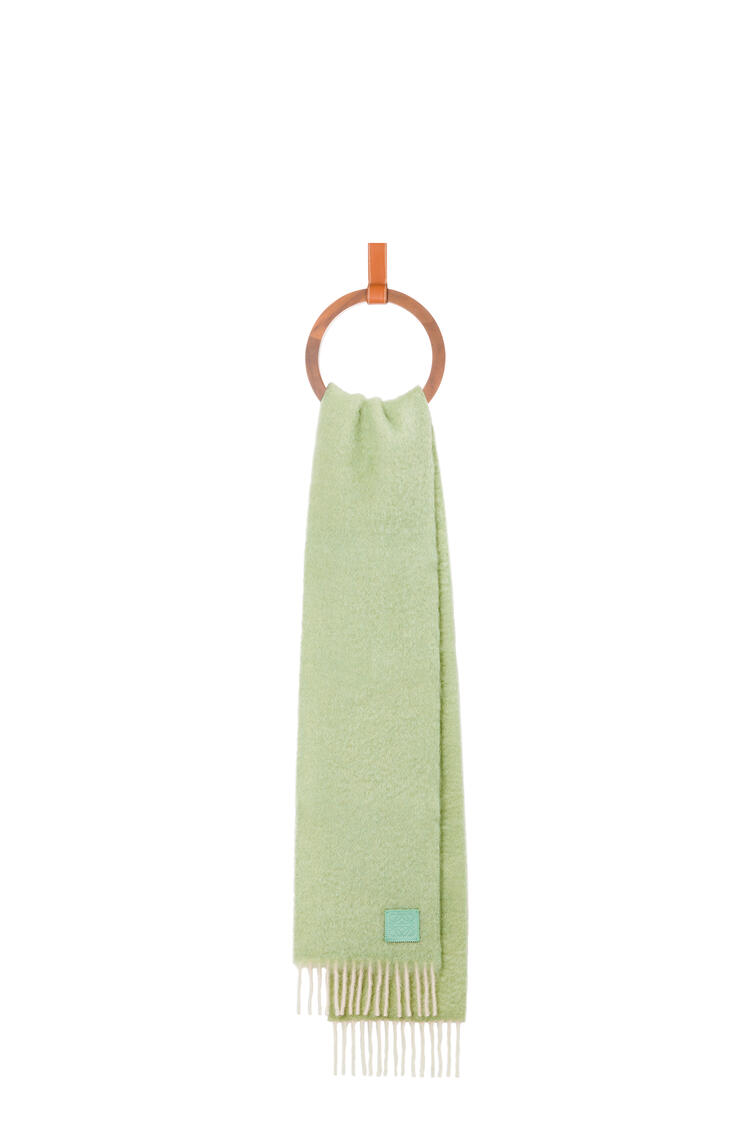 LOEWE Scarf in wool and mohair Light Turquoise