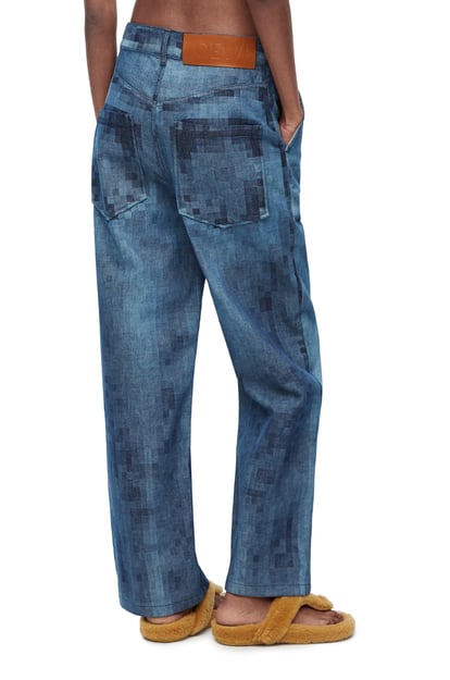 LOEWE Pixelated baggy jeans in denim Raw Denim plp_rd