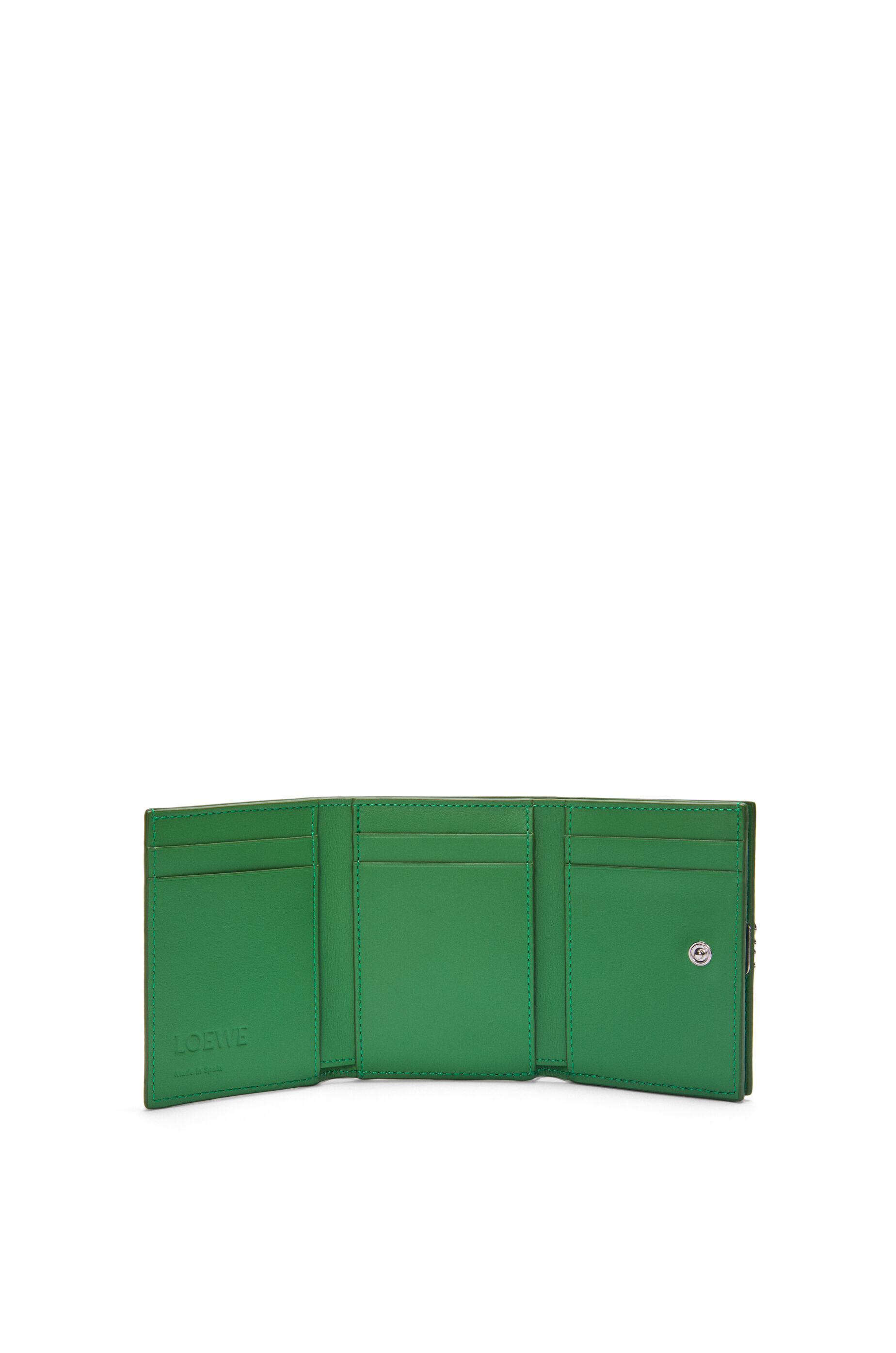 アナグラム トライフォールド ウォレット（ペブルグレインカーフ） トロピカルグリーン - LOEWE