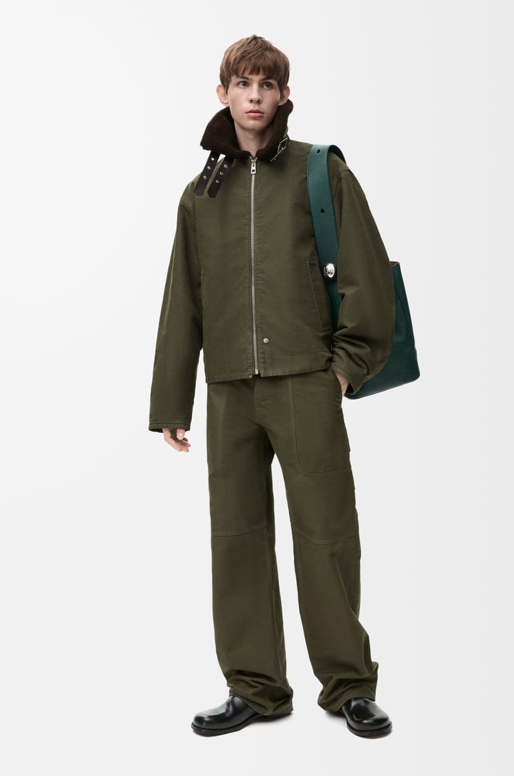 LOEWE Jacket in cotton Khaki Green