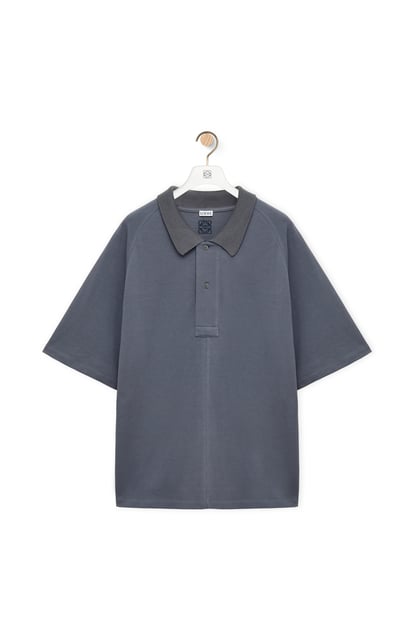 LOEWE Polo in cotton 深灰色 plp_rd