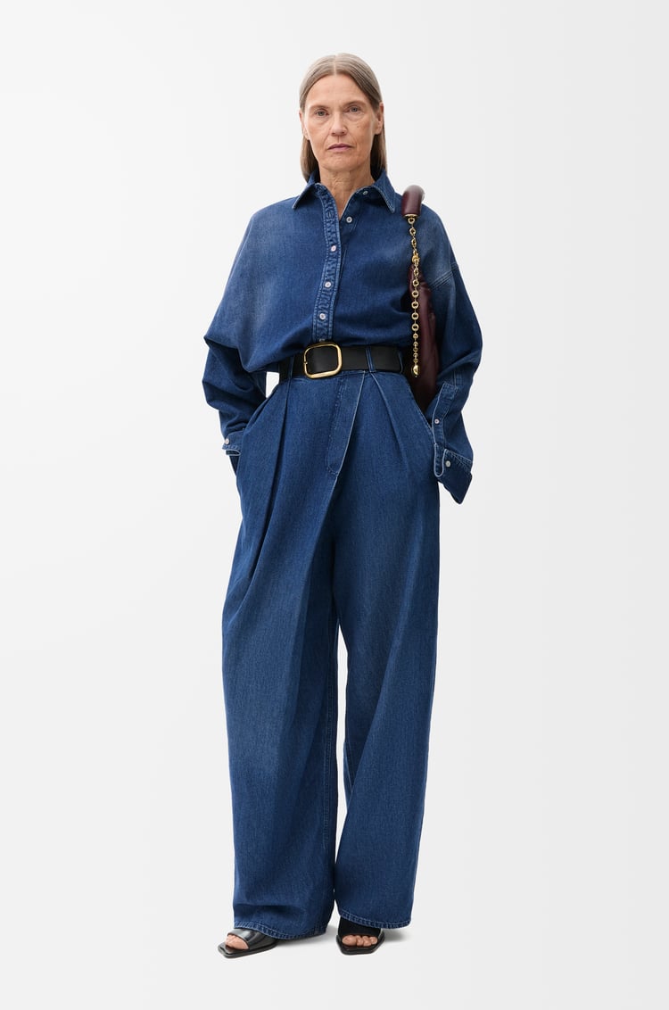 LOEWE Wrap jeans in denim Washed Denim