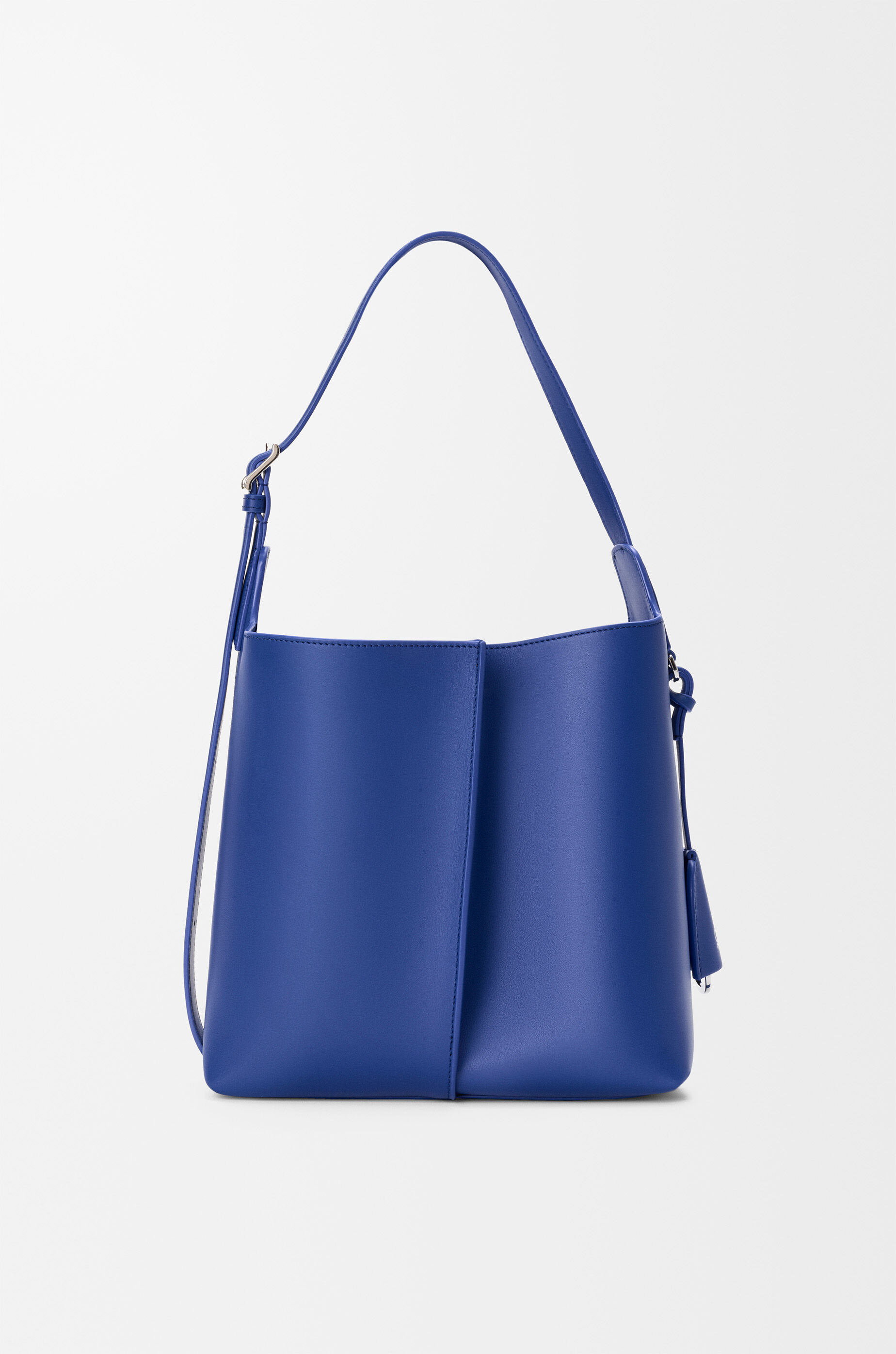 ビルバオ バケットバッグ ミディアム（スムースカーフ） ブルー