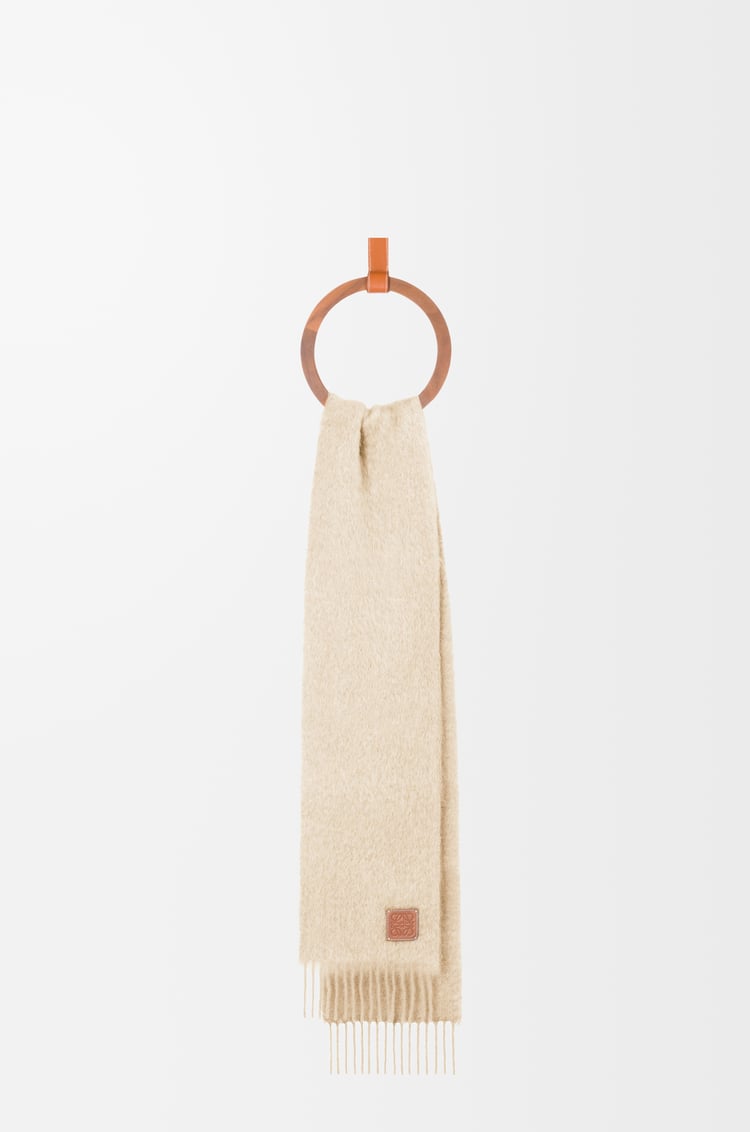 LOEWE Scarf in mohair and wool White