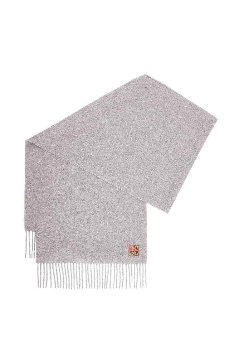 LOEWE Scarf in cashmere Light Grey