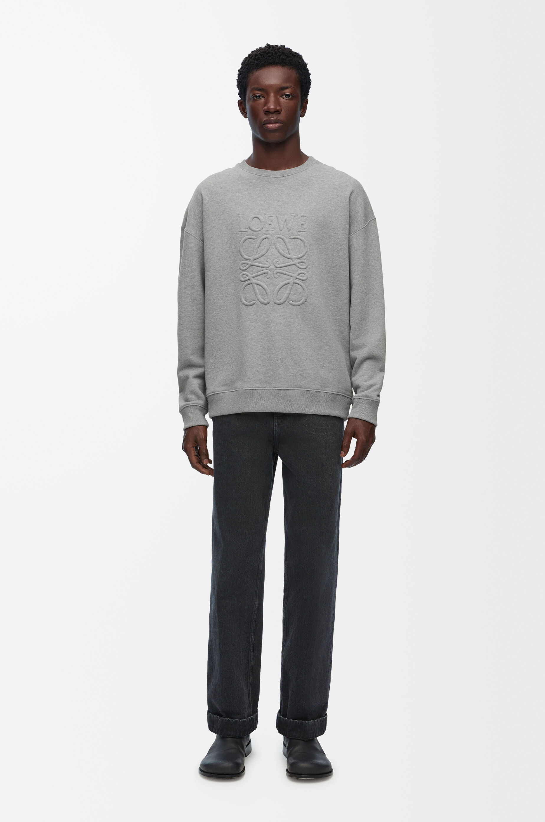 リラックスフィット スウェットシャツ（コットン） グレーメランジ - LOEWE