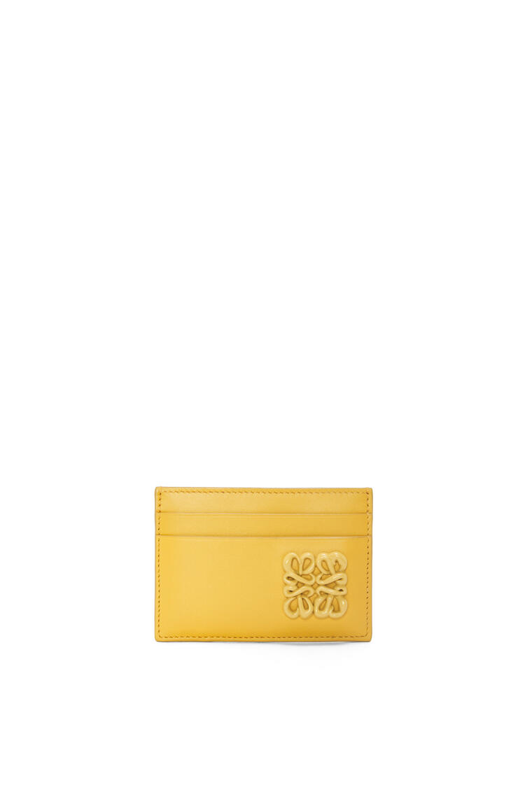 LOEWE Kitty charm and Inflated Anagram plain cardholder in satin calfskin 