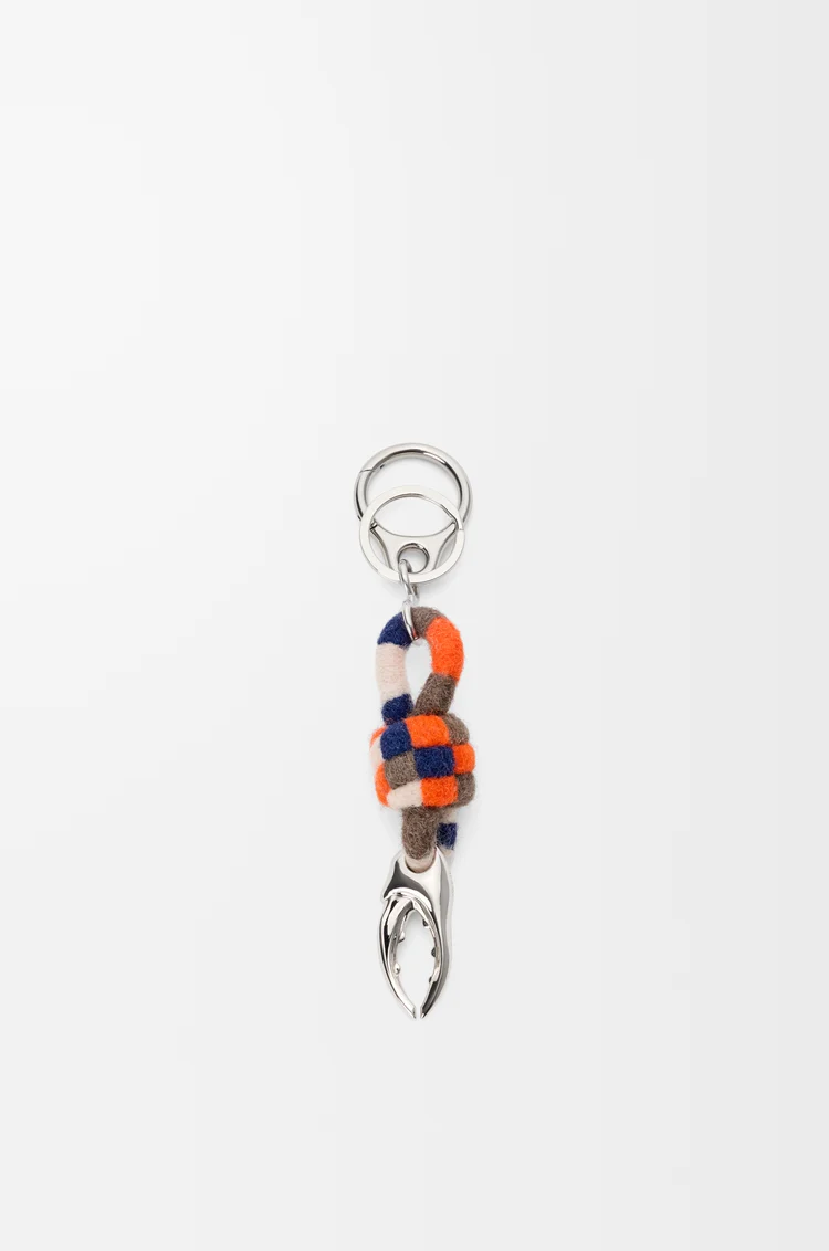 LOEWE Charm Knot Claw Azul/Naranja