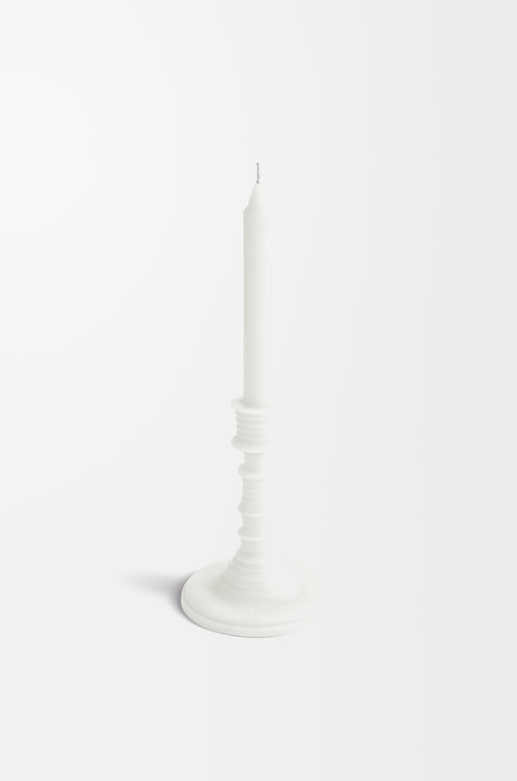 LOEWE Candelabro de cera Oregano Blanco