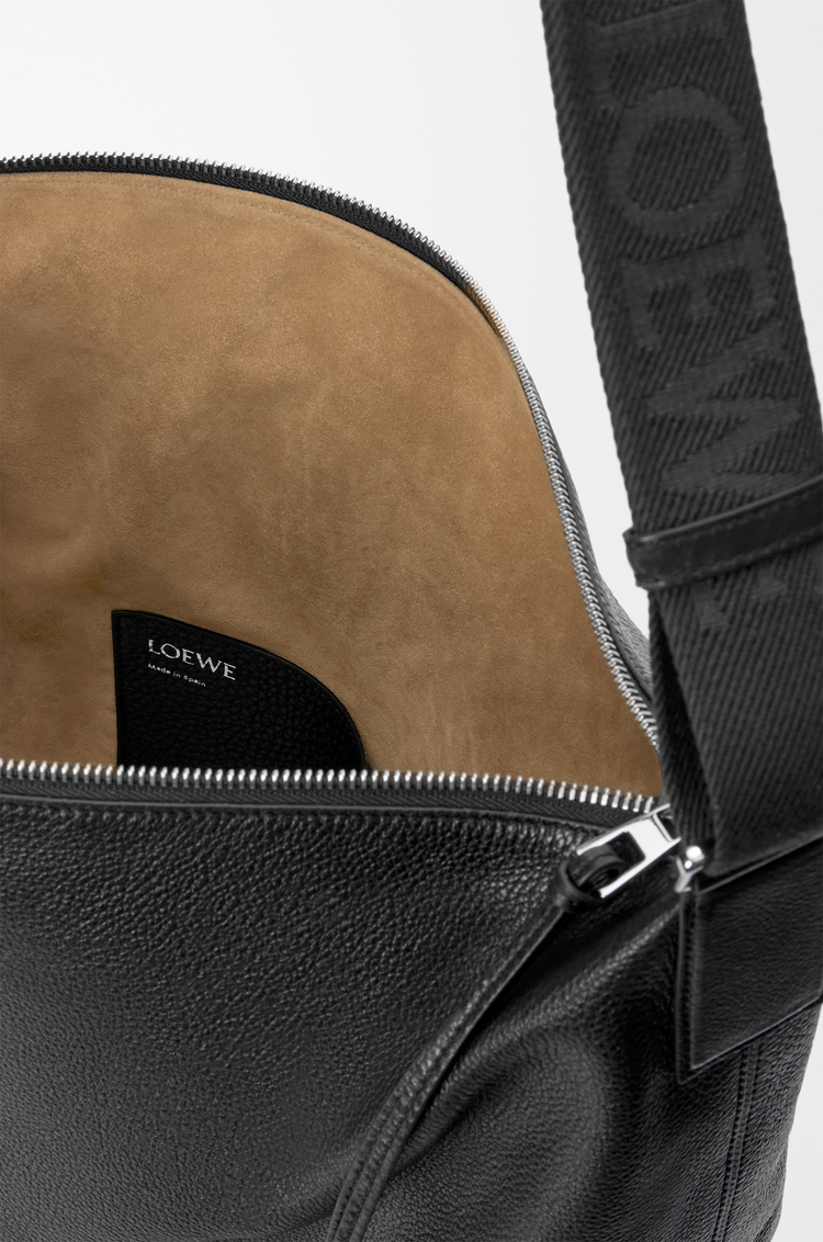 LOEWE Cubi crossbody bag in supple grained calfskin Black