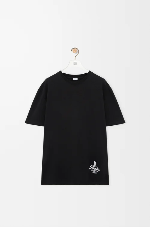 LOEWE Relaxed fit T-shirt in cotton Black/White
