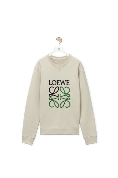 LOEWE LOEWE Anagram regular fit sweatshirt in cotton Creta Beige