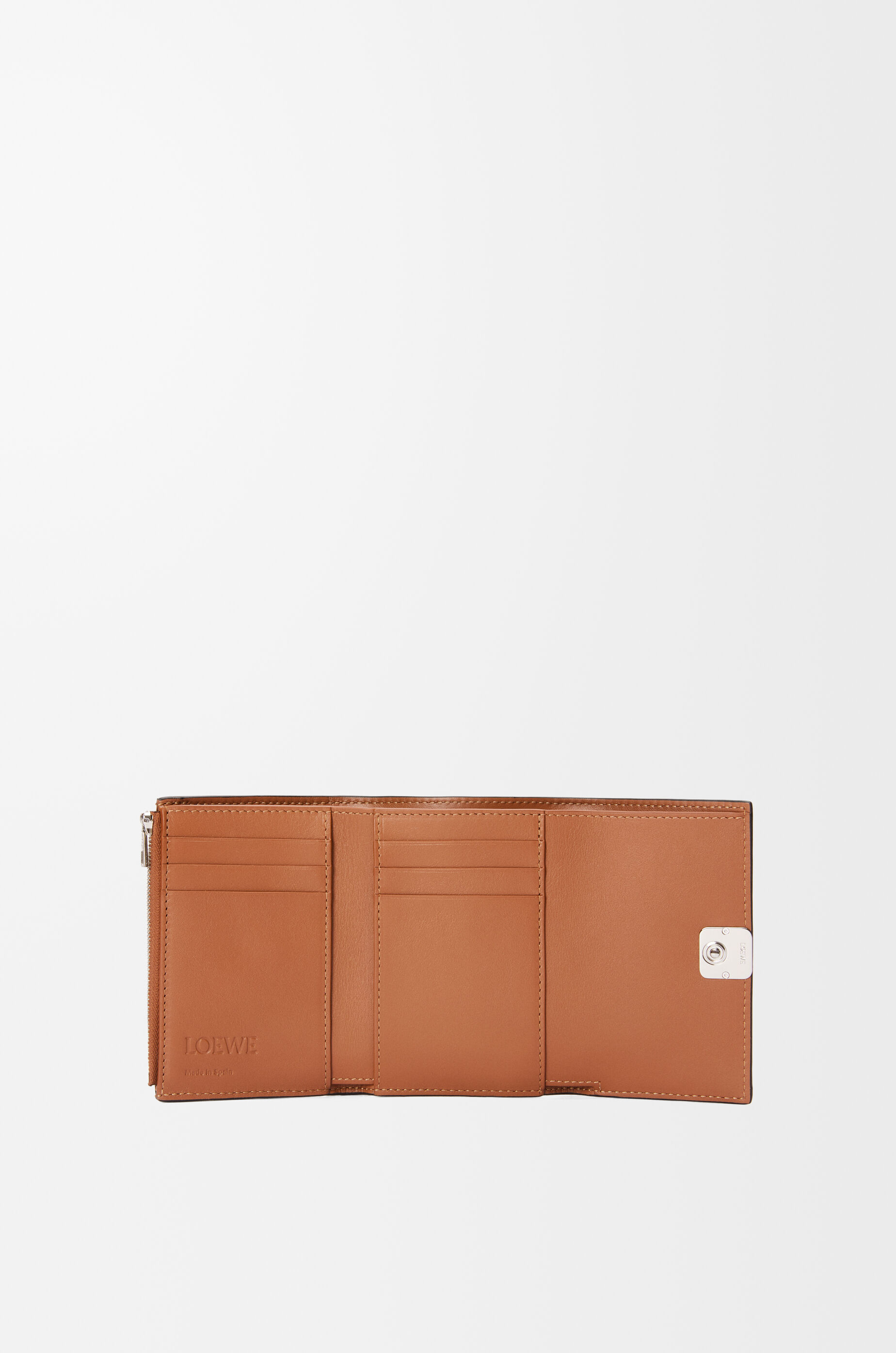 アナグラム バーティカル ウォレット スモール（ペブルグレインカーフ） タン - LOEWE
