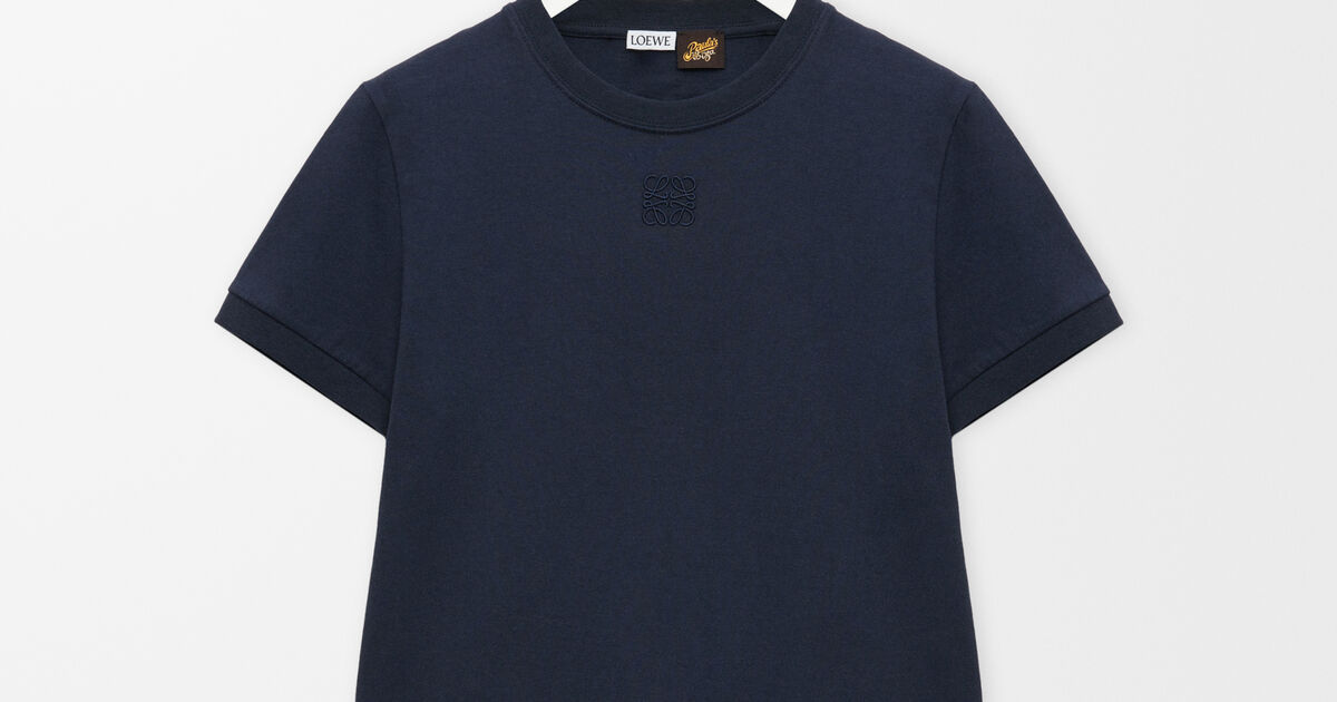 レース Tシャツ（コットン） ブルー - LOEWE