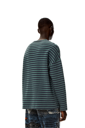 LOEWE Striped crest sweatshirt in cotton Multicolor plp_rd