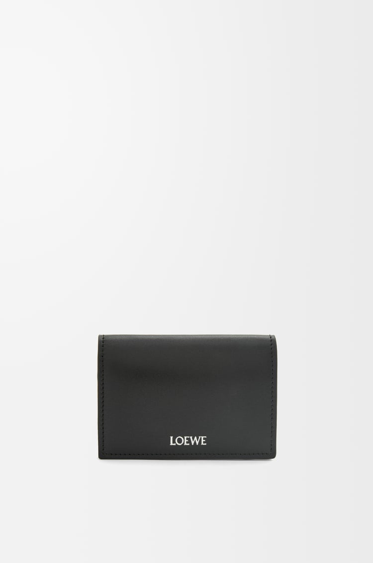 LOEWE スリム バイフォールド カードホルダー（シャイニーナパカーフ） ブラック