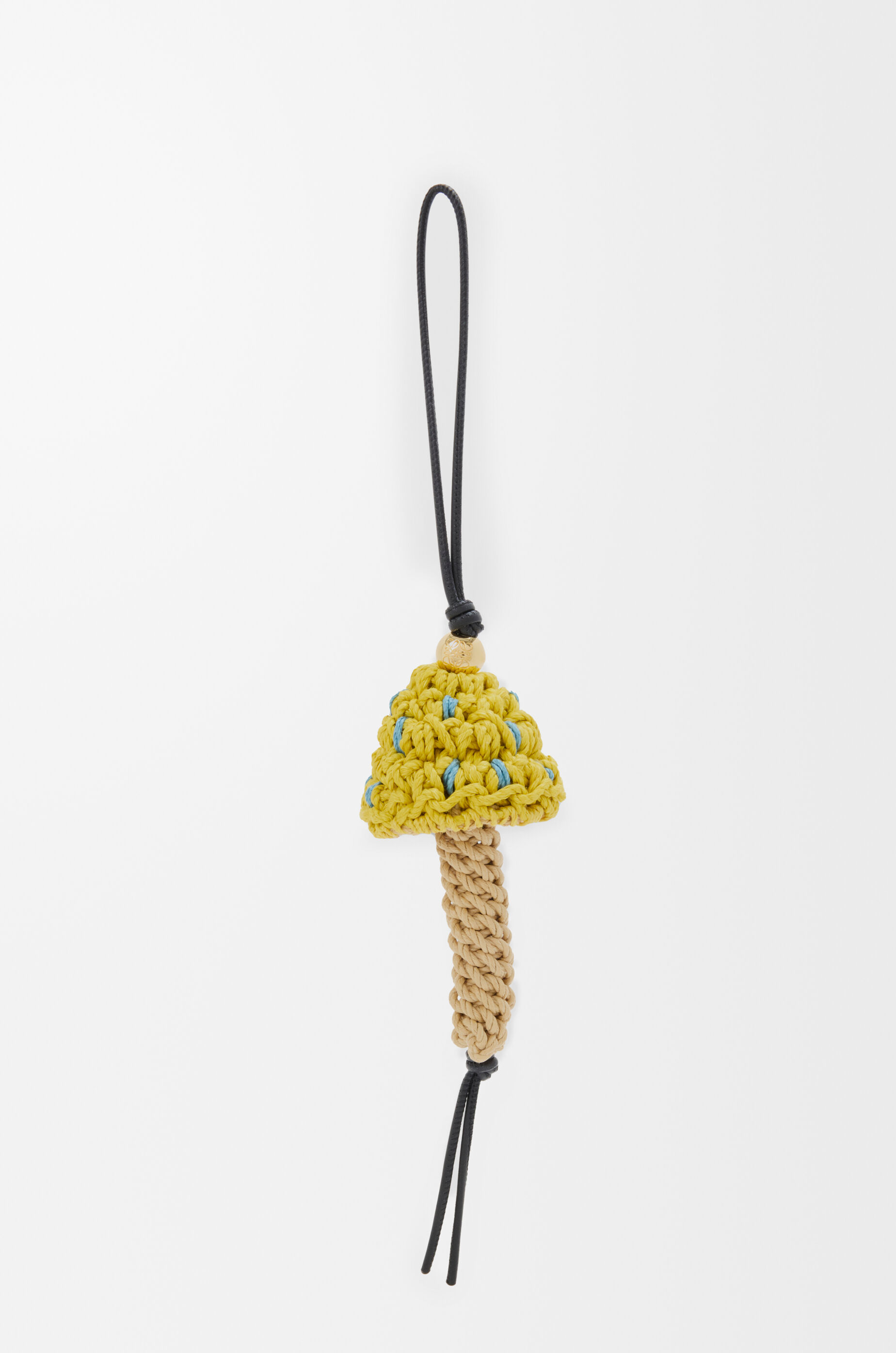 Mushroom charm in cord Yellow - LOEWE