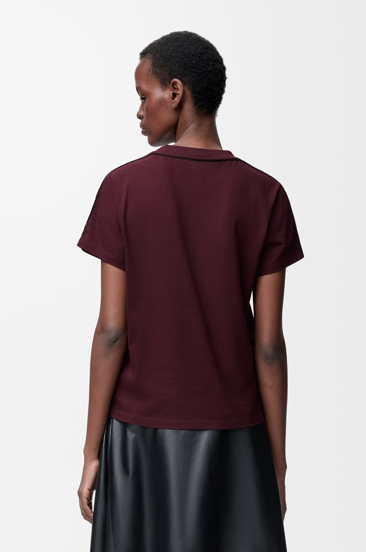 LOEWE T-shirt décontracté en coton Bordeaux