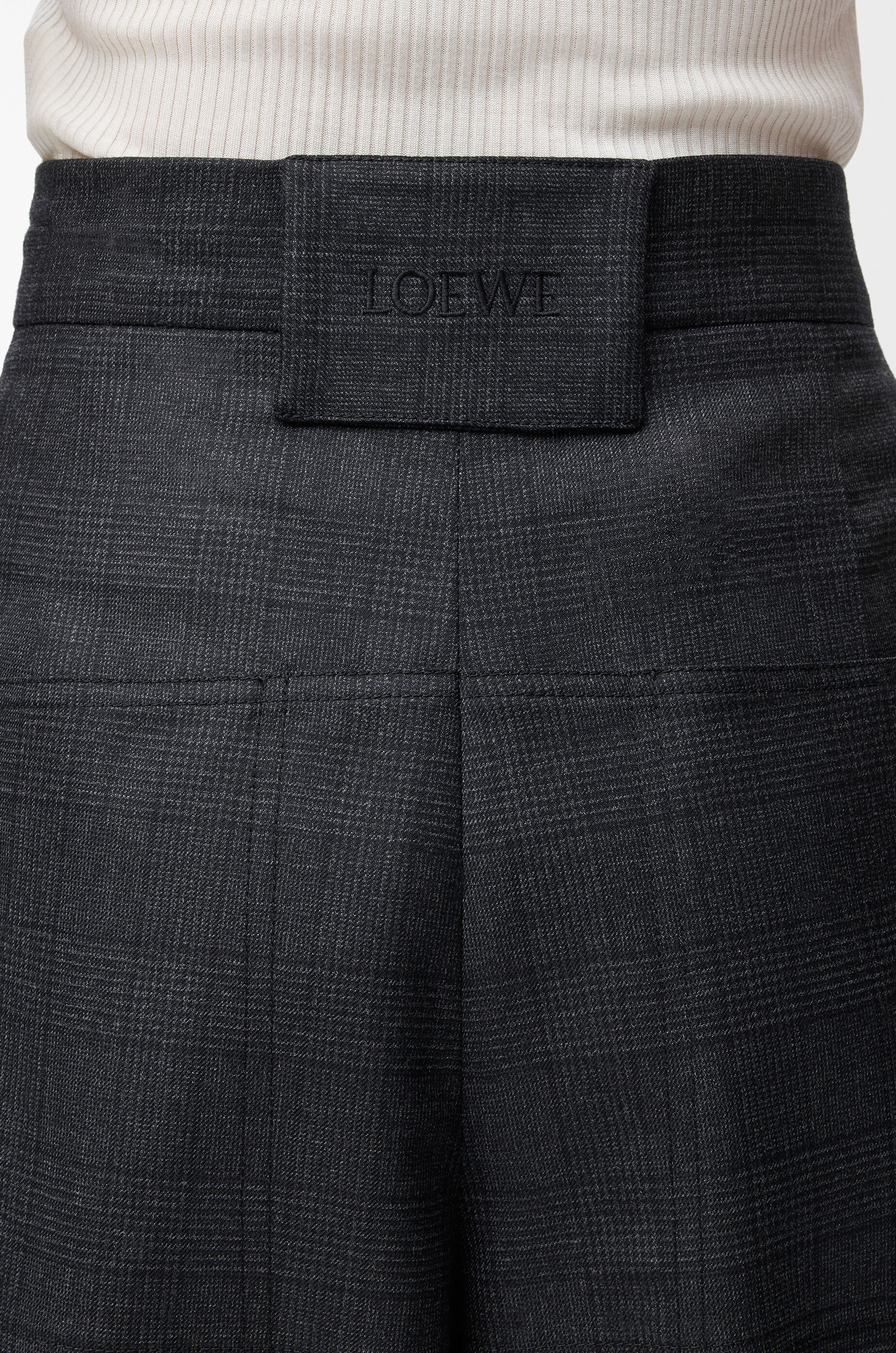 Cargo shorts in wool Grey - LOEWE