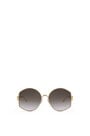 LOEWE Oversize sunglasses in metal Gradient Smoke Grey