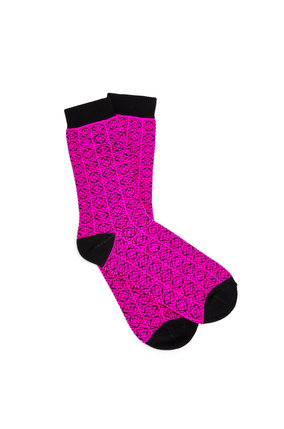 LOEWE Anagram all-over socks Black/Pink plp_rd