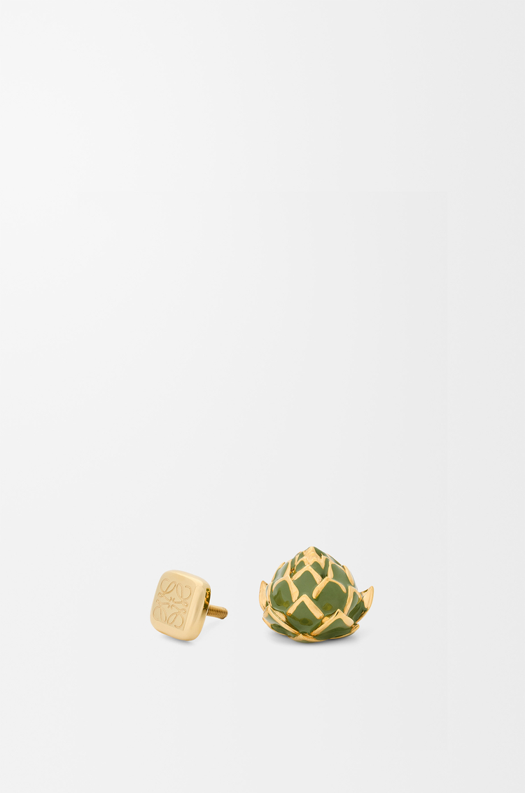 LOEWE Broche artichaut Vert