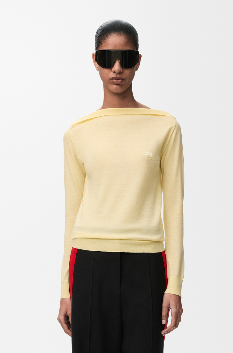 LOEWE Jersey en lana merina Amarillo Claro