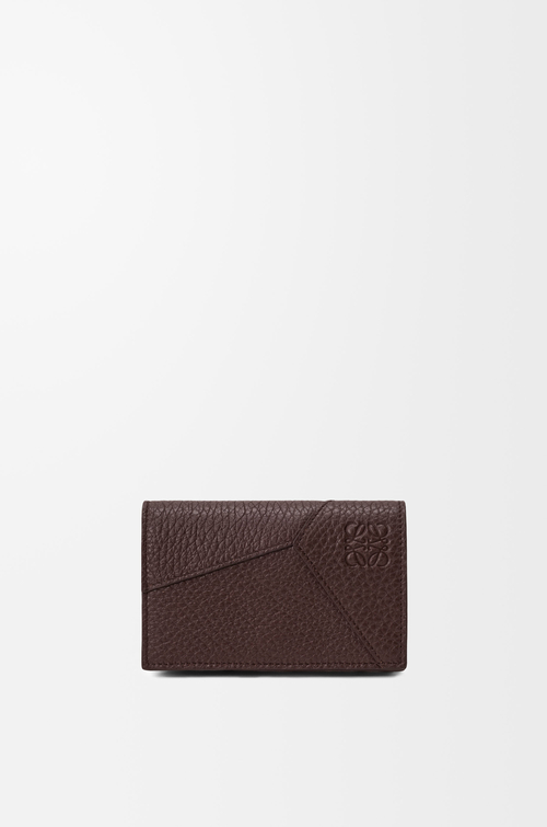 LOEWE パズル ビジネス カードホルダー（サプルグレインカーフ） チョコレート