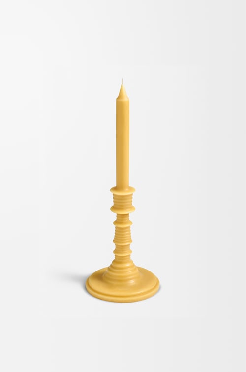 LOEWE Honey beeswax candleholder Yellow