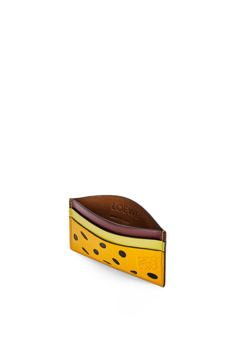 パッションフルーツ プレーン カードホルダー クラシックカーフ イエロー Loewe パッションフルーツ プレーン カードホルダー クラシックカーフ イエロー Loewe