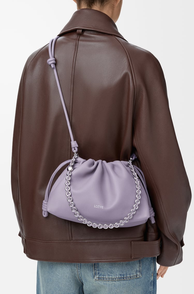 LOEWE Bolso Flamenco purse mediano en piel napa de cordero Malva Oscuro