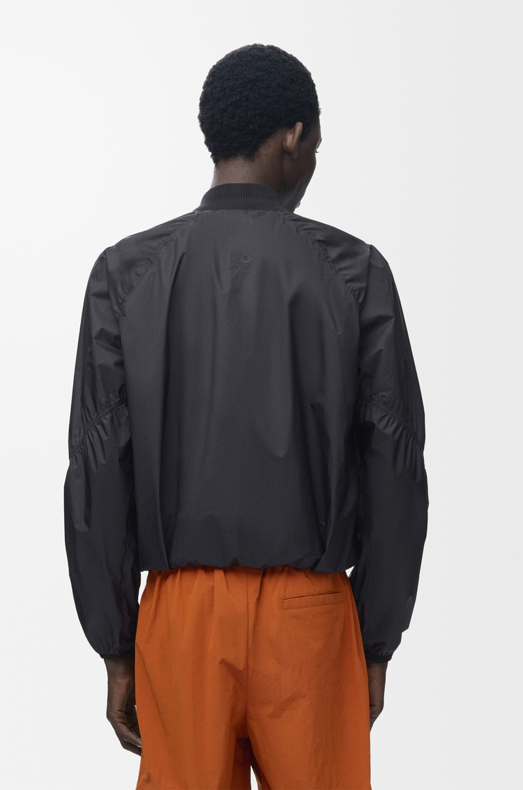 LOEWE Zip-up jacket in technical shell Black