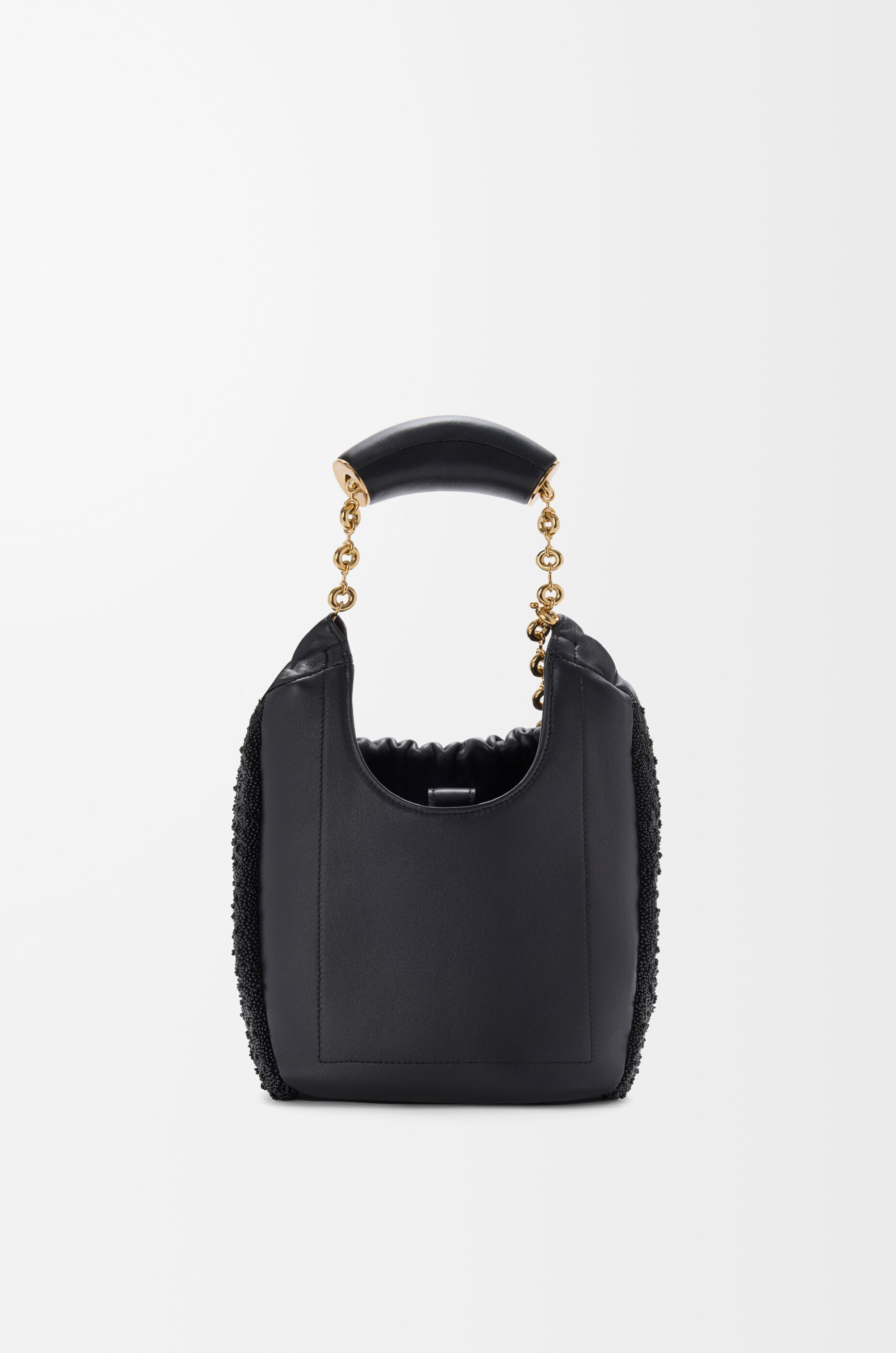 Mini Squeeze bag in beaded leather Black - LOEWE