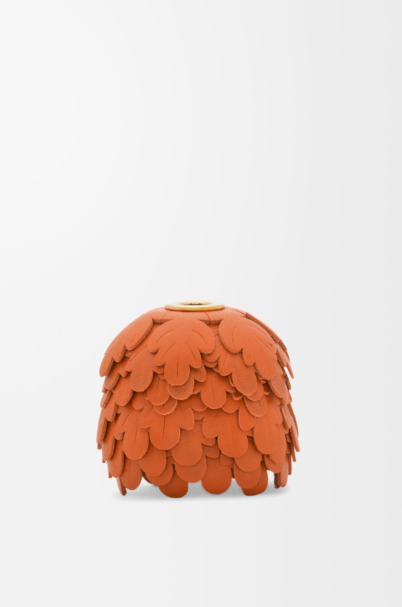 LOEWE Leaves charm in calfskin Maple Orange