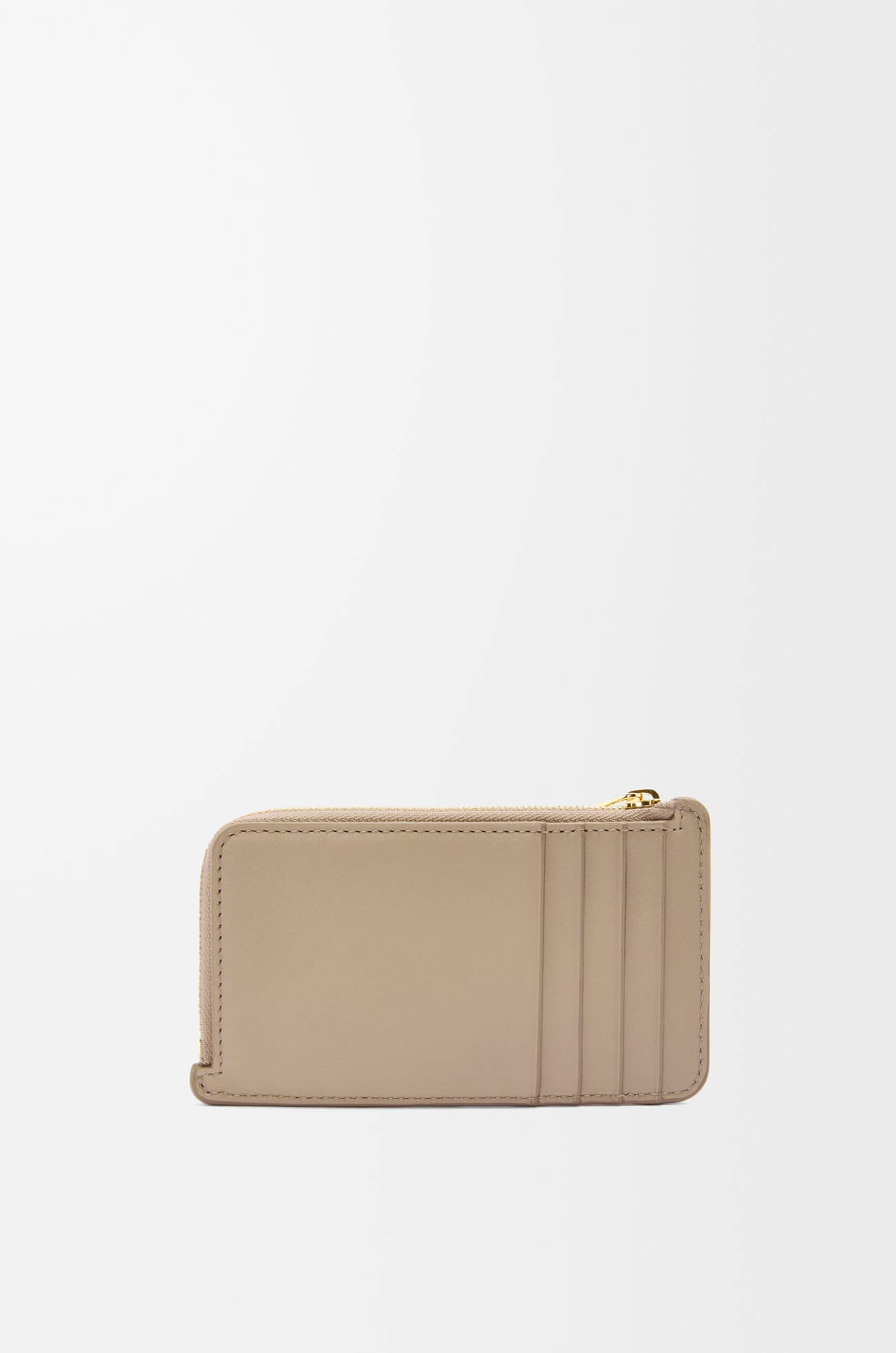 LOEWE Knot coin cardholder in shiny nappa calfskin Sand/Tropical Green plp_rd