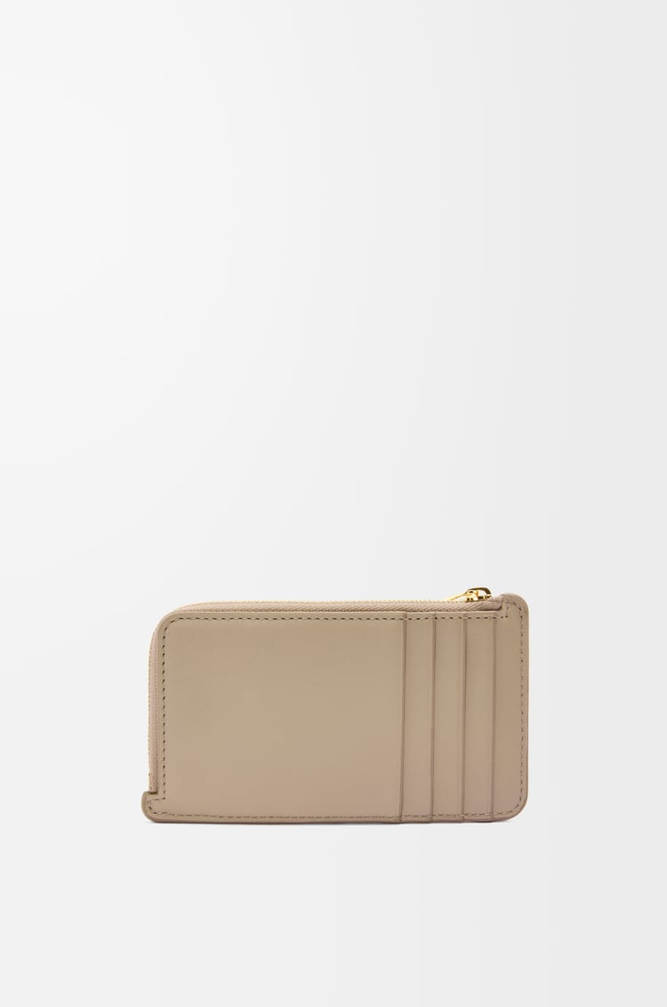 LOEWE Tarjetero-monedero Knot en piel napa de ternera Arena/Verde Tropical