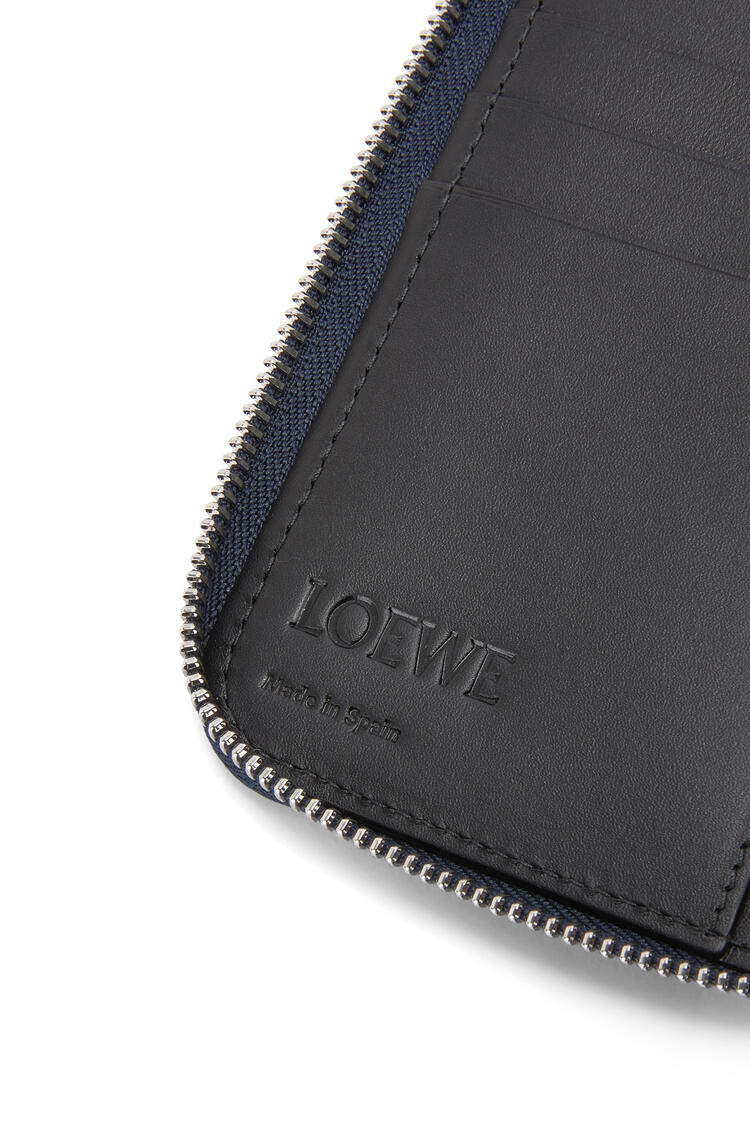 LOEWE Puzzle stitches open wallet in smooth calfskin Ocean